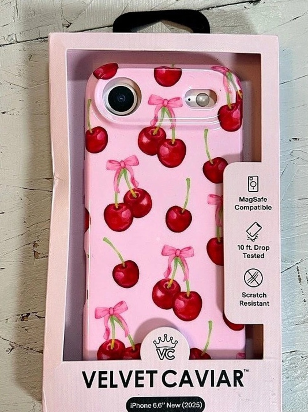 Velvet Caviar Pretty Yet Protective Cherry iPhone 6/6S Case NWT